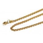 Unisex Titanium Necklace Twist Chain NC-039