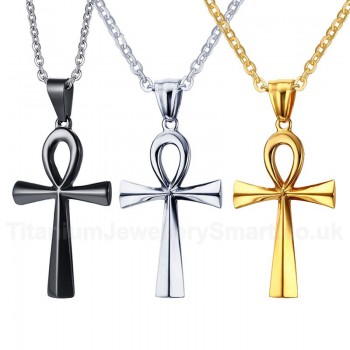 Unisex Titanium Pendant 43.6 mm The Ankh Cross PN-645