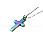 Unisex Titanium Pendant 35 mm Cross PN-570