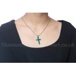 Unisex Titanium Pendant 35 mm Cross PN-570