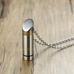 Unisex Titanium Pendant Openable PN-1136