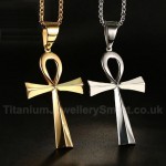 Unisex Titanium Pendant 64 mm The Ankh Cross PN-646