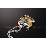 Men's Titanium Pendant Punk Rock Eagles PN-158