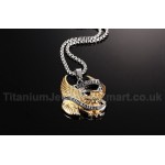 Men's Titanium Pendant Punk Rock Eagles PN-158