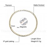Unisex Titanium Necklace Magnet Multi Colours CNC-007
