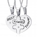 Unisex Titanium Pendant Love 3 Pieces PBF-001