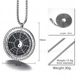 Men's Titanium Pendant 55 mm Bagua Rotatable PN-877S