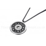 Men's Titanium Pendant 55 mm Bagua Rotatable PN-877S