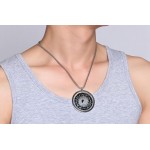 Men's Titanium Pendant 55 mm Bagua Rotatable PN-877S