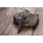 Men's Titanium Pendant 45 mm Cross PN-620