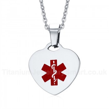 Unisex Titanium Pendant Medical ID PN-589