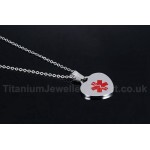 Unisex Titanium Pendant Medical ID PN-589