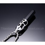 Unisex Titanium Pendant Black Agate Hollow PN-252