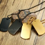 Men's Titanium Pendant Two Tag PN-385