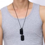 Men's Titanium Pendant Two Tag PN-385