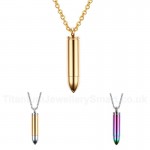 Men's Titanium Pendant Bullet PN-027GG