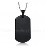 Men's Titanium Pendant Black PN-004