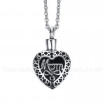 Unisex Titanium Pendant Mom PN-575