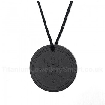 Unisex Pendant Sun Flower Lava Stone PN-031