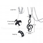 Unisex Titanium Pendant 34 mm Music Symbol PN-560