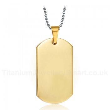 Men's Titanium Pendant Dog Tag PN-004G