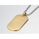 Men's Titanium Pendant Dog Tag PN-004G