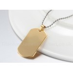 Men's Titanium Pendant Dog Tag PN-004G