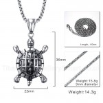 Men's Titanium Pendant 36 mm Tortoise PN-709