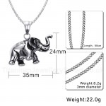 Men's Titanium Pendant Elephant PN-568