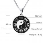 Women's Titanium Pendant Bagua PN-409