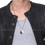 Unisex Titanium Pendant Bagua PN-602