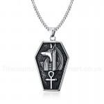 Men's Titanium Pendant Anubis The Ankh PN-781S