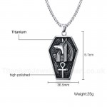 Men's Titanium Pendant Anubis The Ankh PN-781S