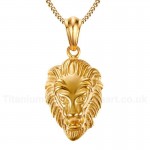 Men's Titanium Pendant Punk Lion PN-552