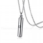 Unisex Titanium Pendant Dog Paw Openable PN-983S