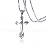 Men's Titanium Pendant Cross PN886S