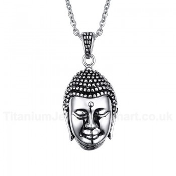 Men's Titanium Pendant Buddha Statue PN-289