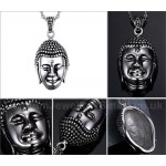 Men's Titanium Pendant Buddha Statue PN-289