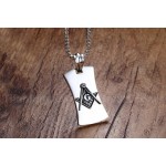 Men's Titanium Pendant 44 mm Masonic Tag PN-714