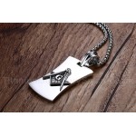 Men's Titanium Pendant 44 mm Masonic Tag PN-714