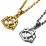 Men's Titanium Pendant Hollow Celtic Eternity Knot PN-947