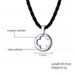 Men's Tungsten Pendant Tungsten Round Hollow Cross PN-750