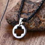 Men's Tungsten Pendant Tungsten Round Hollow Cross PN-750