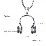 Men's Titanium Pendant 34 mm Headset PN-718S