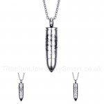 Men's Titanium Pendant Bullet PN-456