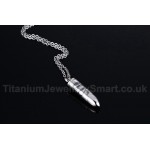 Men's Titanium Pendant Bullet PN-456