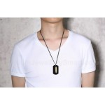 Men's Titanium Pendant Multi Colours Bullet Tag PN990