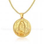 Women's Titanium Pendant 4.5 cm Virgin Mary PN-777