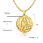 Women's Titanium Pendant 4.5 cm Virgin Mary PN-777