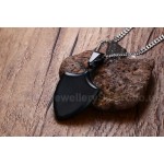 Men's Titanium Pendant Shield 42 mm PN-764